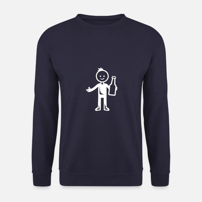 Beer Drinking Party Silhouette - Unisex Sweatshirt - navy