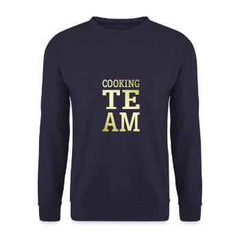 Cooking Team - Unisex Sweatshirt - navy - Front - Alina (178cm) & Michal (187cm)