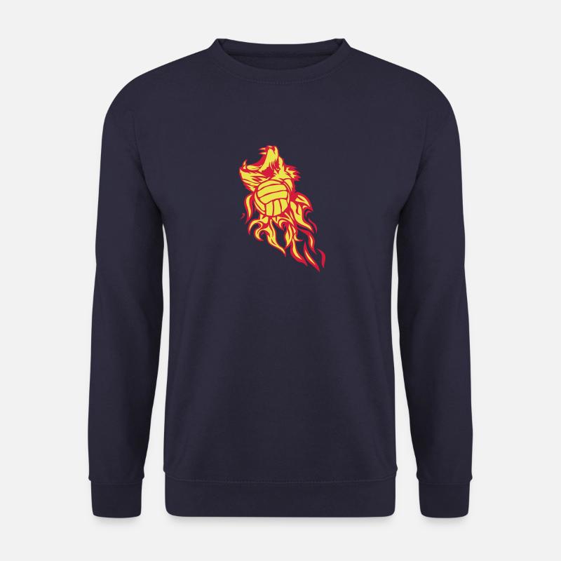 waterpolo volley Löwe flamme fire logo rugit sauva - Unisex Pullover - Navy