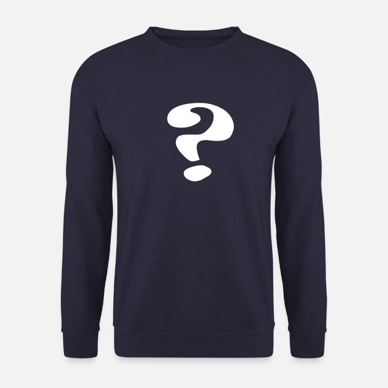 questionmark / Fragezeichen / point - Unisex Pullover - Navy