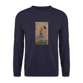Strength lies in tranquillity - Unisex Sweatshirt - navy - Front - Alina (178cm) & Michal (187cm)