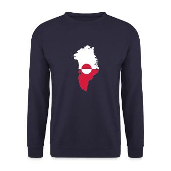 Groenland - Sweat-shirt Unisexe - marine - Devant - Alina (178cm) & Michal (187cm)