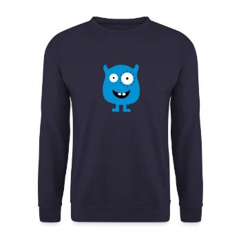 monster - Unisex Sweatshirt - navy - Front - Alina (178cm) & Michal (187cm)