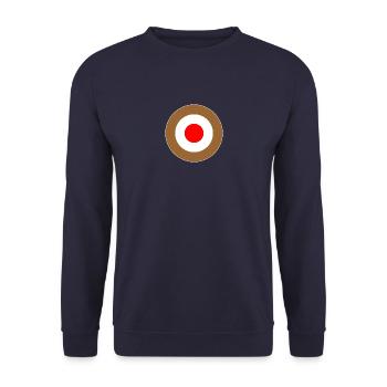 Hamburg Braun Weiss Rot Mod Target DigitalDirekt - Sweat-shirt Unisexe - marine - Devant - Alina (178cm) & Michal (187cm)