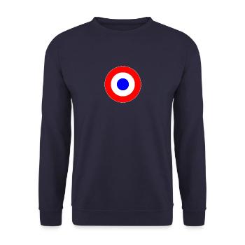 Niederlande Holland Netherlands Dutch Mod Target - Sweat-shirt Unisexe - marine - Devant - Alina (178cm) & Michal (187cm)