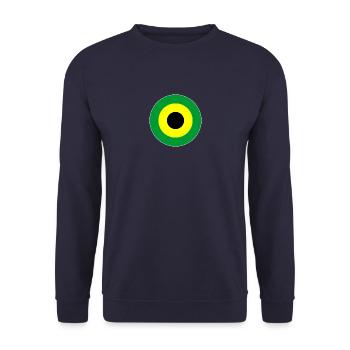 Jamaika Jamaica Reggae & Ska Mod Target - Sweat-shirt Unisexe - marine - Devant - Alina (178cm) & Michal (187cm)