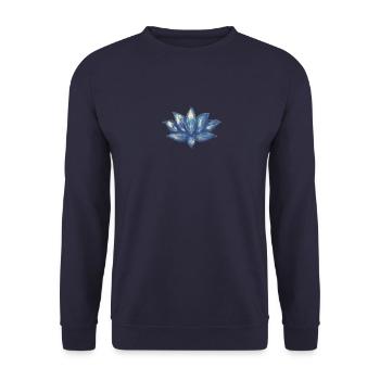 Bronze lotus by Bianca - Unisex Sweatshirt - navy - Front - Alina (178cm) & Michal (187cm)