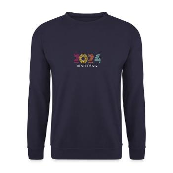 Raisons pour 2024 - Sweat-shirt Unisexe - marine - Devant - Alina (178cm) & Michal (187cm)