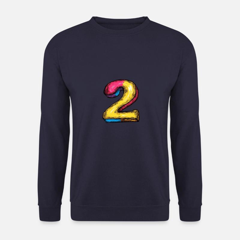 2 Zahl Comic - Unisex Pullover - Navy