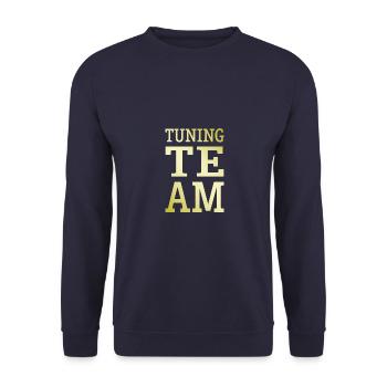 Tuning Team Tuner - Unisex Sweatshirt - navy - Front - Alina (178cm) & Michal (187cm)