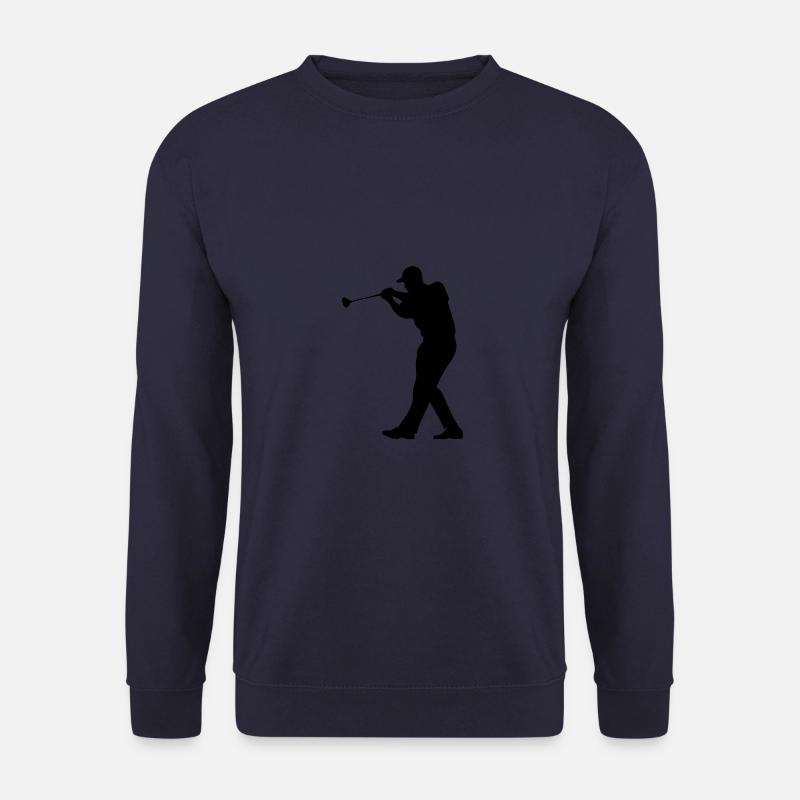 Golfer Man Silhouette - Unisex Sweatshirt - navy