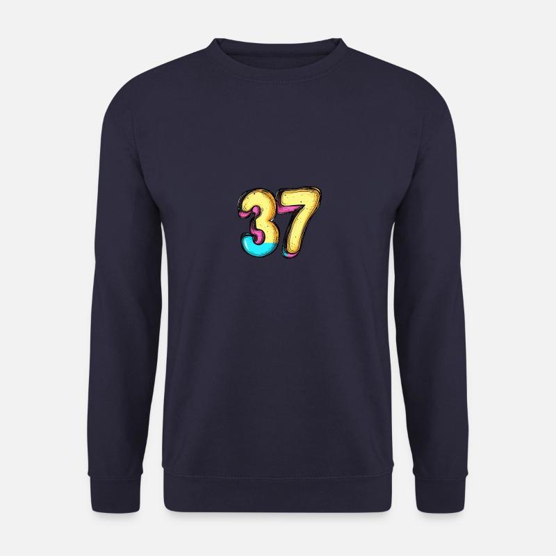 37 Zahl Comic - Unisex Pullover - Navy