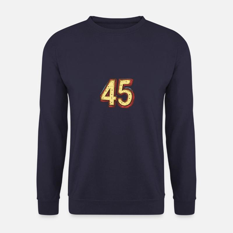 45 Zahl Comic - Unisex Pullover - Navy