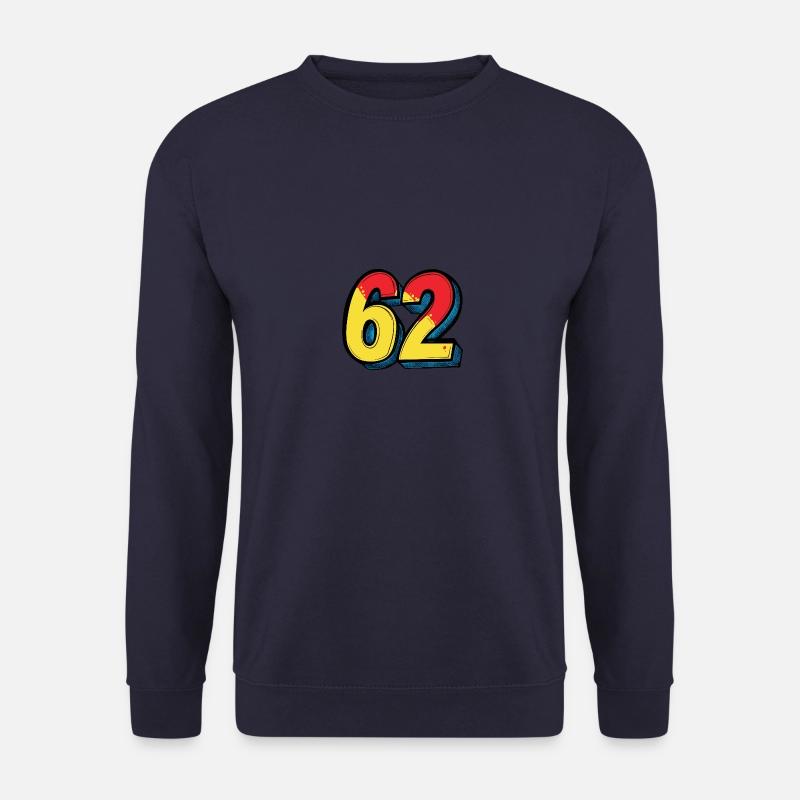 62 Zahl Comic - Unisex Pullover - Navy
