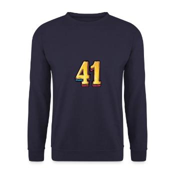Bande dessinée à 41 numéros - Sweat-shirt Unisexe - marine - Devant - Alina (178cm) & Michal (187cm)