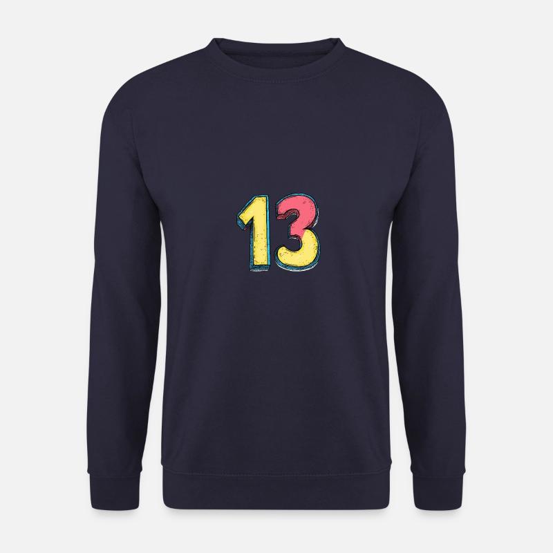 13 Zahl Comic - Unisex Pullover - Navy