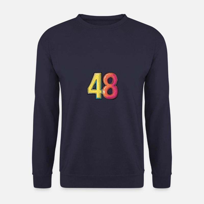 48 Zahl Comic - Unisex Pullover - Navy