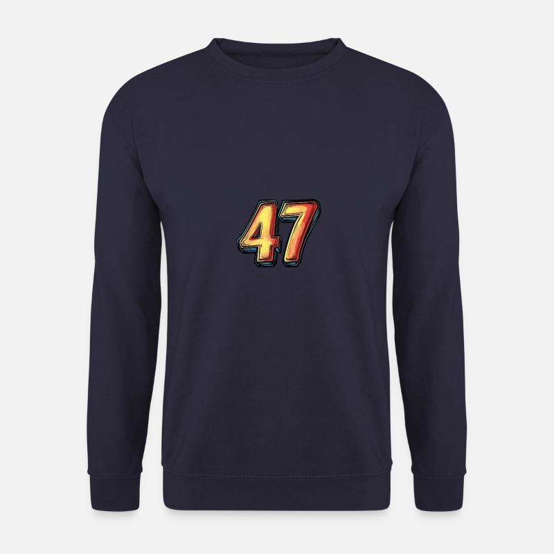47 Zahl Comic - Unisex Pullover - Navy