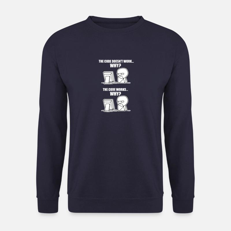it computer computer science electronics saying funny - Unisex Sweatshirt - navy