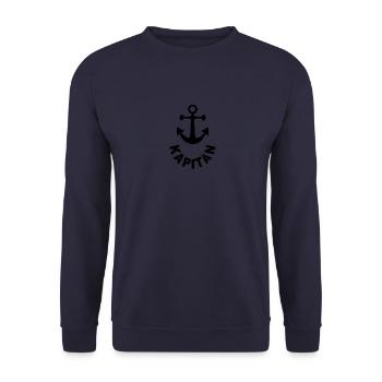 kapitän - Unisex Pullover - Navy - Vorne - Alina (178cm) & Michal (187cm)