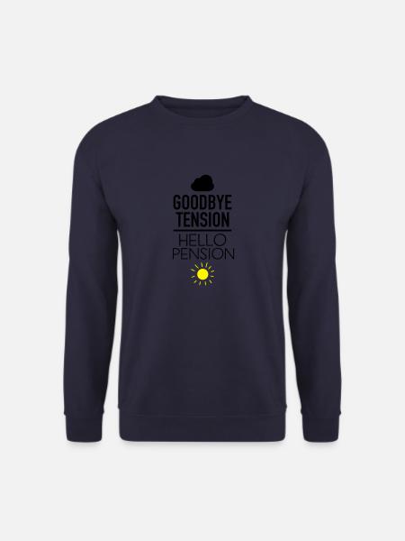 Goodbye Tension - Hello Pension - Unisex Pullover - Navy