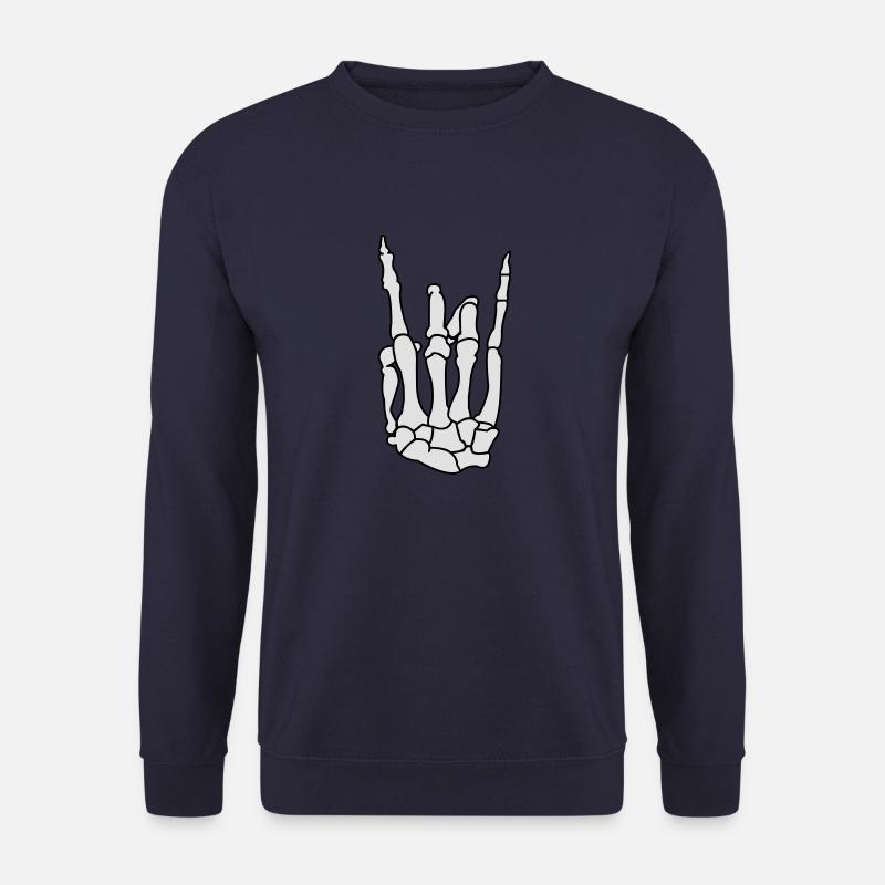 skull_hand_02 - Unisex Pullover - Navy
