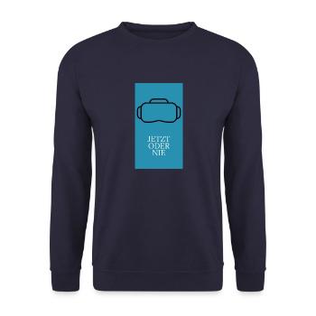 Alba Mein Projekt - Unisex Pullover - Navy - Vorne - Alina (178cm) & Michal (187cm)