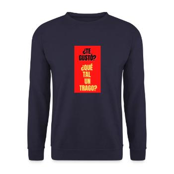 TE GUSTO?,QUE TAL UN TRAGO? - Sweat-shirt Unisexe - marine - Devant - Alina (178cm) & Michal (187cm)