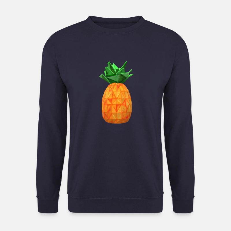 Pineapple Polygon Fruit Pineapple Healthy - Unisex Sweatshirt - navy