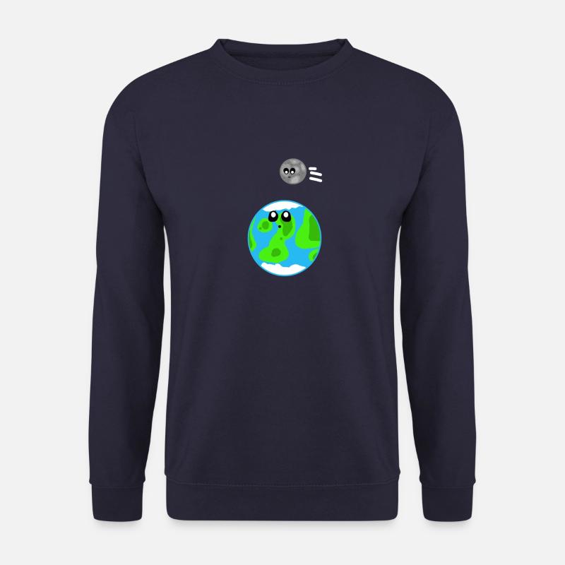 Erde und Mond Cute Planets. - Unisex Pullover - Navy