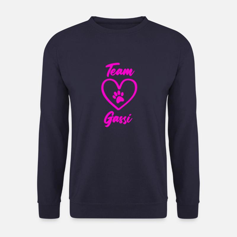 team gassi pfote liebe - Unisex Pullover - Navy