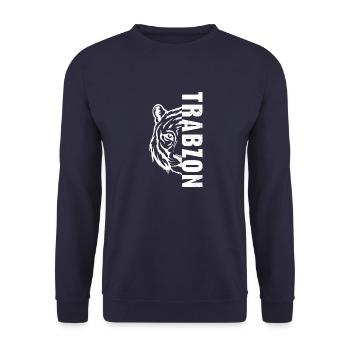 Trabzonlu Göktürkish Trabzon Türkei Urlaub - Unisex Pullover - Navy - Vorne - Alina (178cm) & Michal (187cm)