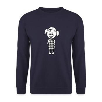 Doremi - Sweat-shirt Unisexe - marine - Devant - Alina (178cm) & Michal (187cm)