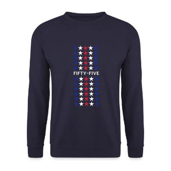 Les 55 - Rangers - Sweat-shirt Unisexe - marine - Devant - Alina (178cm) & Michal (187cm)