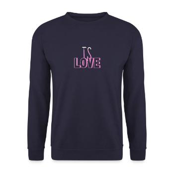 TS LOVe - Unisex Pullover - Navy - Vorne - Alina (178cm) & Michal (187cm)