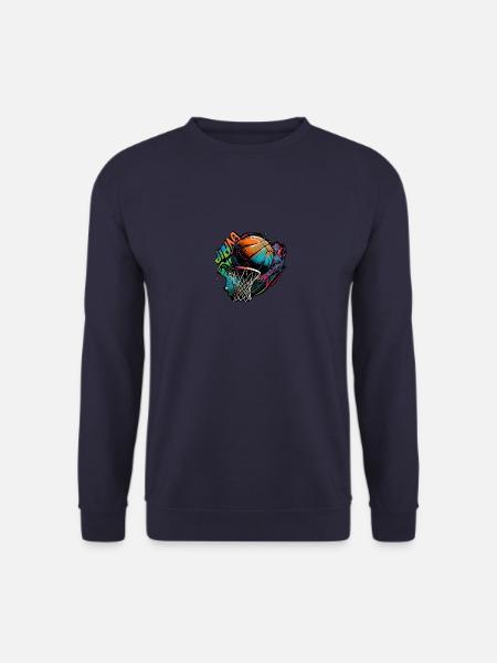Colorful Basketball Graffiti - Unisex Sweatshirt - navy