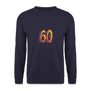 60 Number Comic - Unisex Sweatshirt - navy - Front - Alina (178cm) & Michal (187cm)