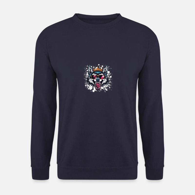 Wolf Lustig - Unisex Pullover - Navy