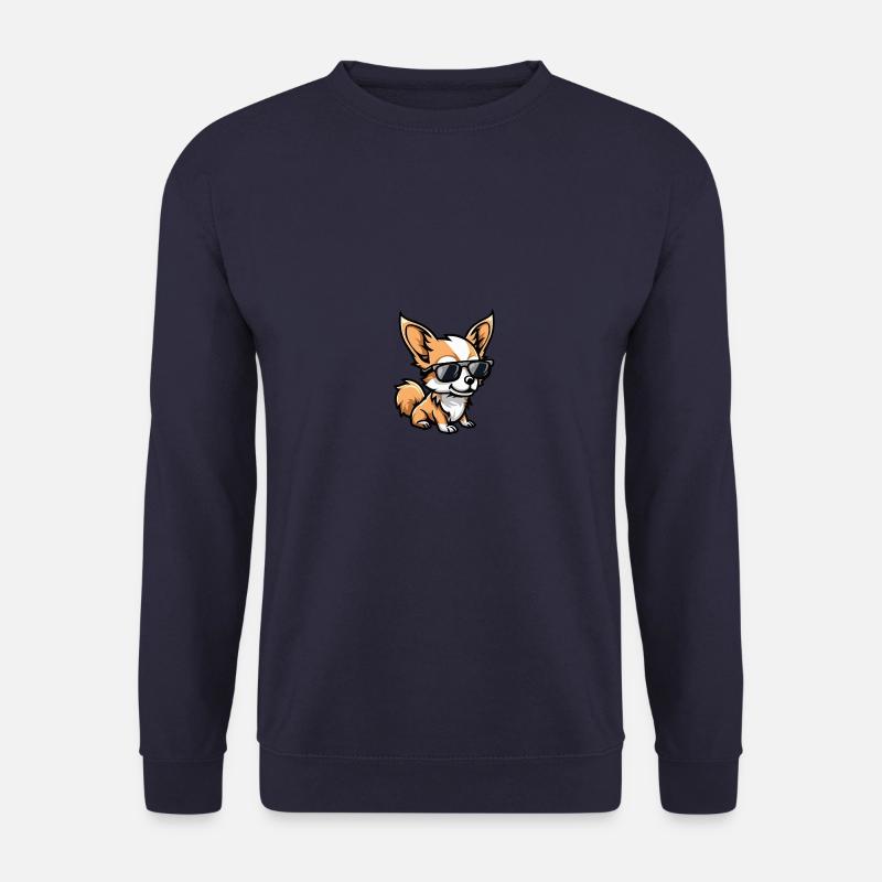 Chihuahua Hunde Cool Tier - Unisex Pullover - Navy