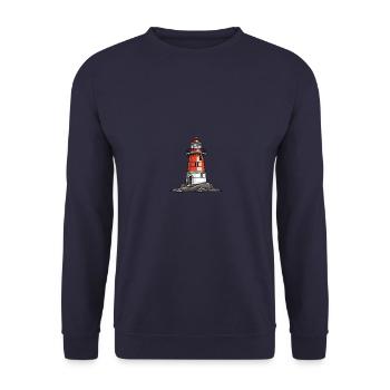 Lighthouse - Unisex Sweatshirt - navy - Front - Alina (178cm) & Michal (187cm)