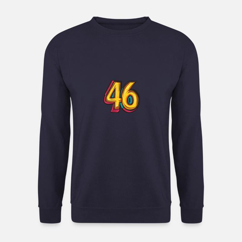 46 Zahl Comic - Unisex Pullover - Navy