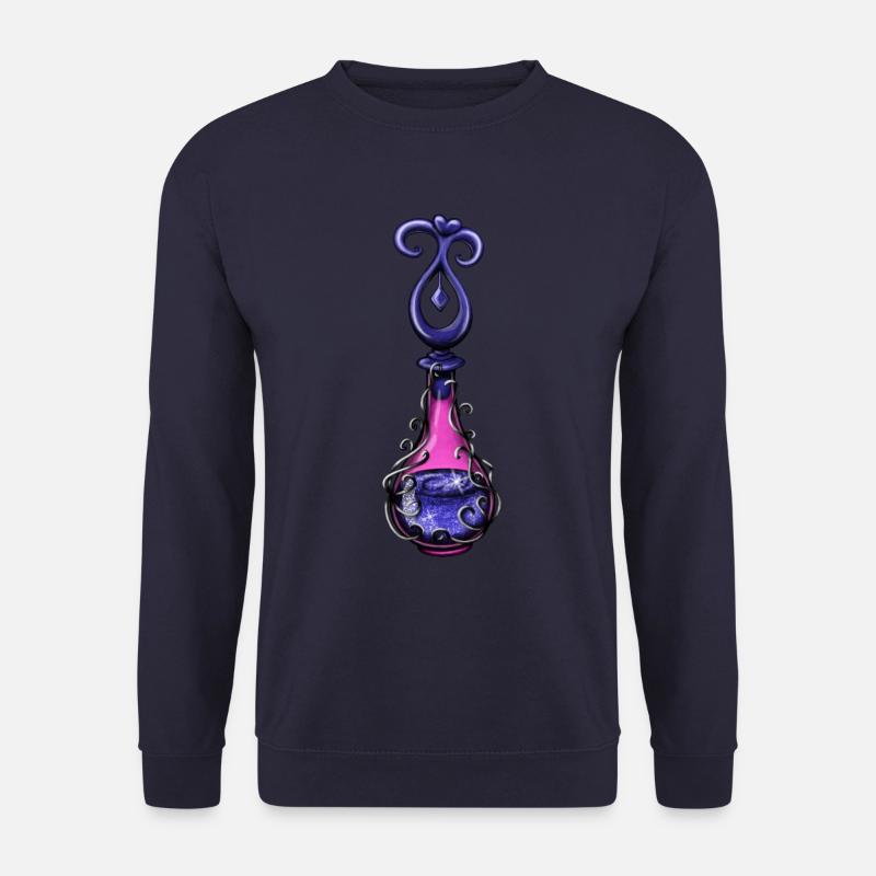 Blaue magische Flasche - Unisex Pullover - Navy
