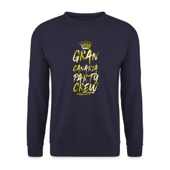 Gran Canaria Party Crew Gold - Unisex Pullover - Navy - Vorne - Alina (178cm) & Michal (187cm)