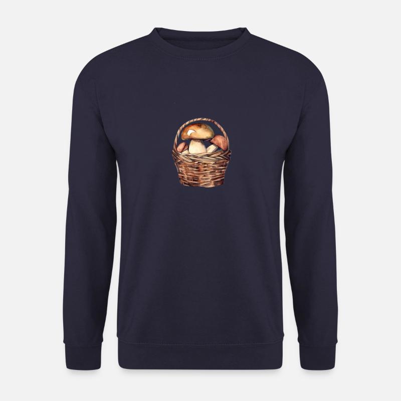 Steinpilze im Korb - Unisex Pullover - Navy
