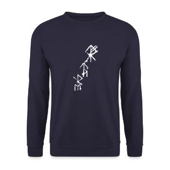 Celtic Ireland Celtic Knot Pattern Tree - Unisex Sweatshirt - navy - Front - Alina (178cm) & Michal (187cm)