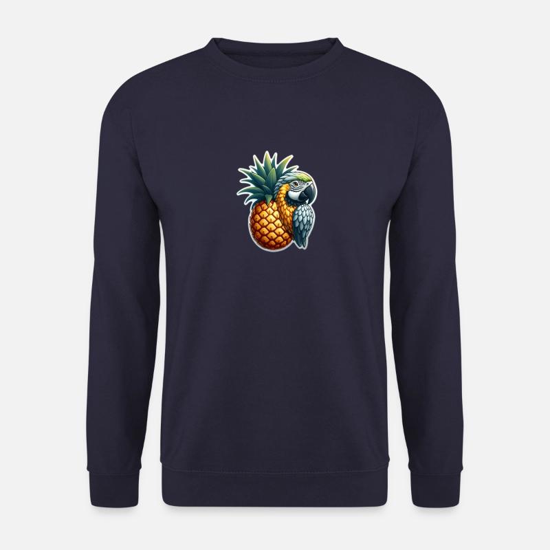 Parrot on a pineapple - Unisex Sweatshirt - navy