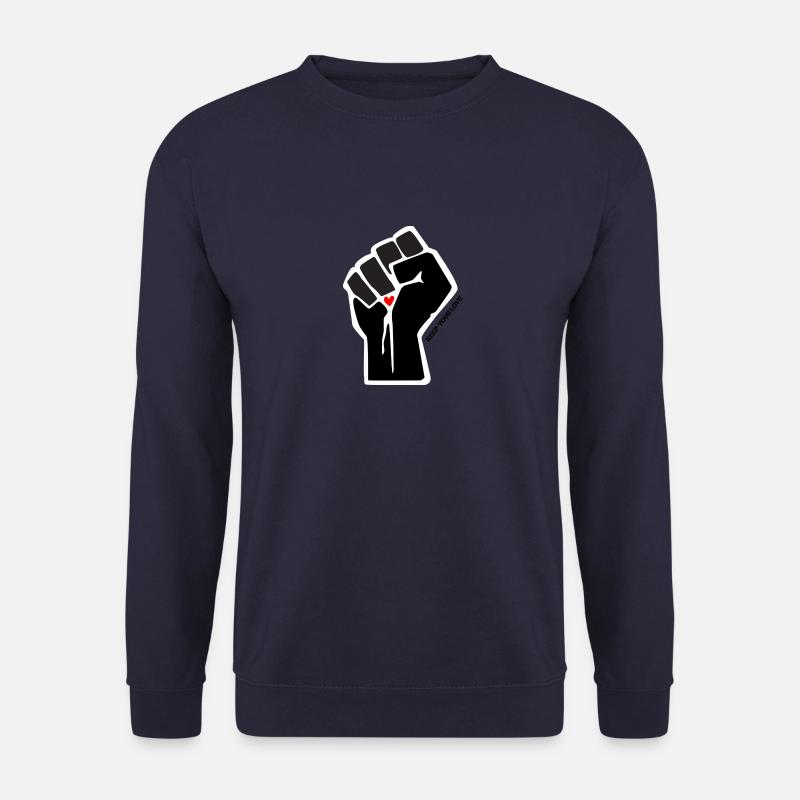 geballte Faust Motiv "Keep your love" - Unisex Pullover - Navy
