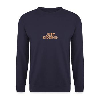 Nur ein Scherz Orginial - Unisex Pullover - Navy - Vorne - Alina (178cm) & Michal (187cm)