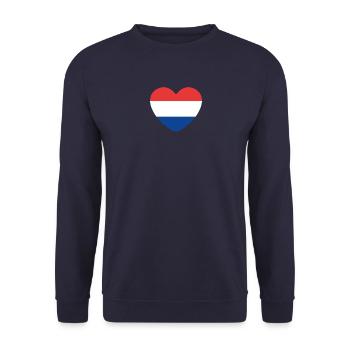Cœur des Pays-Bas - Sweat-shirt Unisexe - marine - Devant - Alina (178cm) & Michal (187cm)