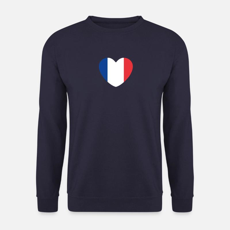 Frankreich Herz - Unisex Pullover - Navy
